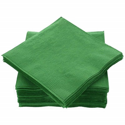SparkSettings Beverage Napkins, 5” x 5” 2 Ply Paper Napkins, Pack of 100