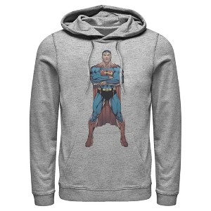 Men's Superman Bold Hero Pose Pull Over Hoodie - 1 of 3
