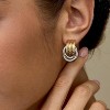 Trendy Gold Plated Knot Earrings for Women Chunky Statement Drop Dangle Earrings Lightweight Fashion Accessories Gold Jewelry - 2 of 4
