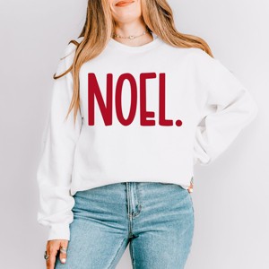 Simply Sage Market Noel Bold Puff Print Sweatshirt - 1 of 4