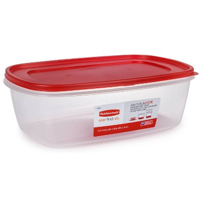 Rubbermaid Takealong 2pk 1gal Plastic Rectangle Food Storage Containers -  Ruby Red : Target