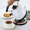 Megachef 1.8 Liter Half Circle Electric Tea Kettle In White ...