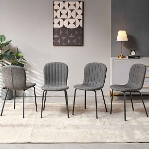 CENGHU Modern Upholstered PU Leather Chairs Set of 4, Faux Leather Dining Chairs for Kitchen, Dining Room - 1 of 4