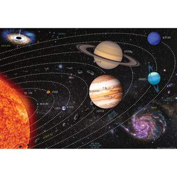 Ashley Productions® Placemat Studio™ Smart Poly® Solar System Learning Placemat, 13" x 19", Single Sided, Pack of 10