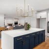 LNC Concise 8-Light 26" Modern Candle Large Chandelier,Gold - 4 of 4