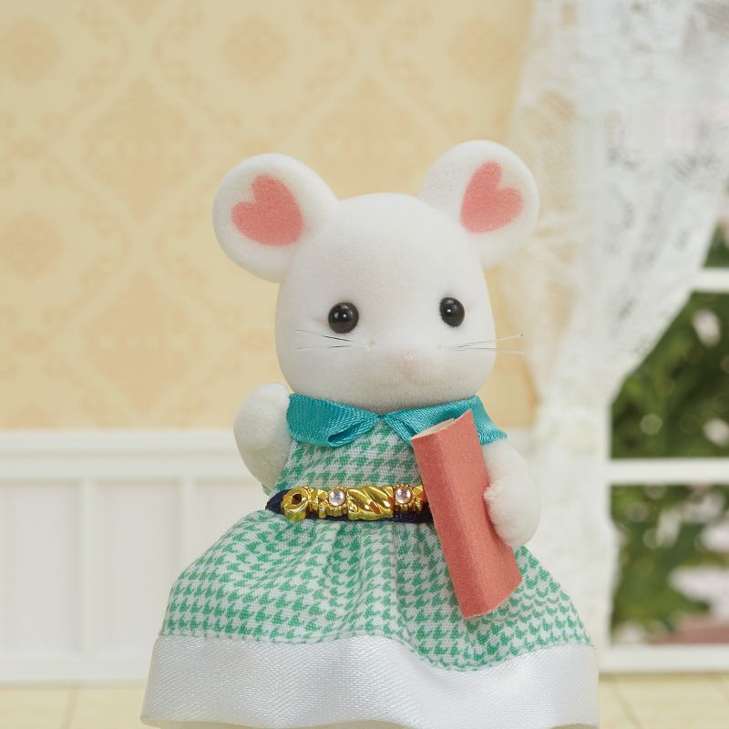 Calico Critters Town Series Marshmallow Mouse, Collectible Doll Figure with Fashion Accessories, 2 of 6