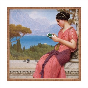 Jonas Loose The Game Of Love Square Bamboo Tray - Deny Designs - 1 of 2