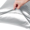 PiccoCasa 85GSM Satin Luxury Silky Envelope Closure Pillowcases 2 Pcs - 4 of 4