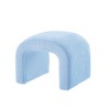 GDFStudio Stacey 44" U-Shaped Teddy Upholstered Wood Stackable Nesting Ottoman Set - 4 of 4