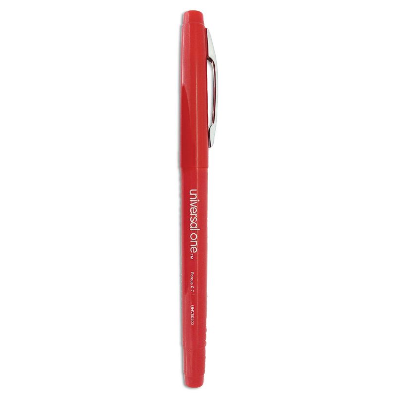 Universal Roller Ball Porous Tip Stick Pen Red Ink Medium Dozen 50503, 1 of 3