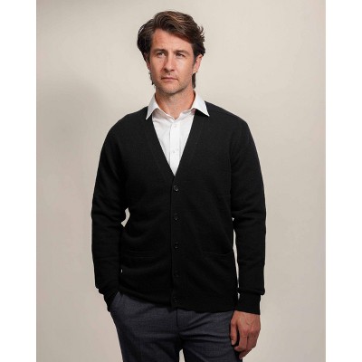 Lona Scott Men's Classic Cashmere Cardigan