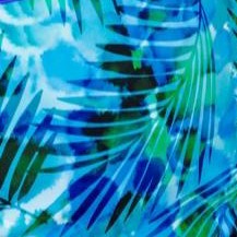 bright blue palm