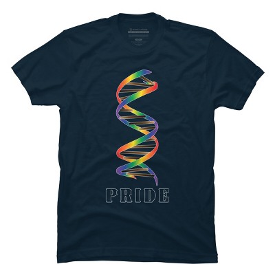 Adult Design By Humans DNA Rainbow Pride By T-Shirt