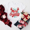 Simply Sage Market Women's Merry Christmas Antlers Short Sleeve Graphic Tee - 3 of 4