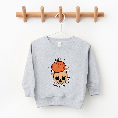 The Juniper Shop Trick Or Treat Skull Toddler Graphic Sweatshirt
