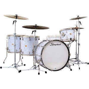 Slingerland Radio King 4-Piece Shell Pack With 24" Bass Drum & Snare Drum White Marine Pearl - 1 of 4