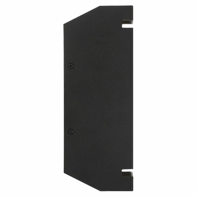 La Vida Black Steel Dimmable LED Outdoor Wall Sconce