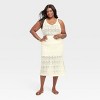 Women's Crochet-Style Midi Sweater Skirt - A New Day™ - 3 of 3