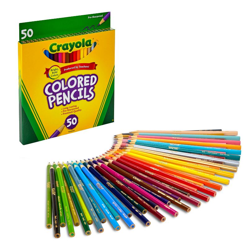 Crayola 50ct Colored Pencils Assorted Colors, 4 of 7