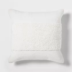 Modern Tufted Square Throw Pillow White - Project 62™
