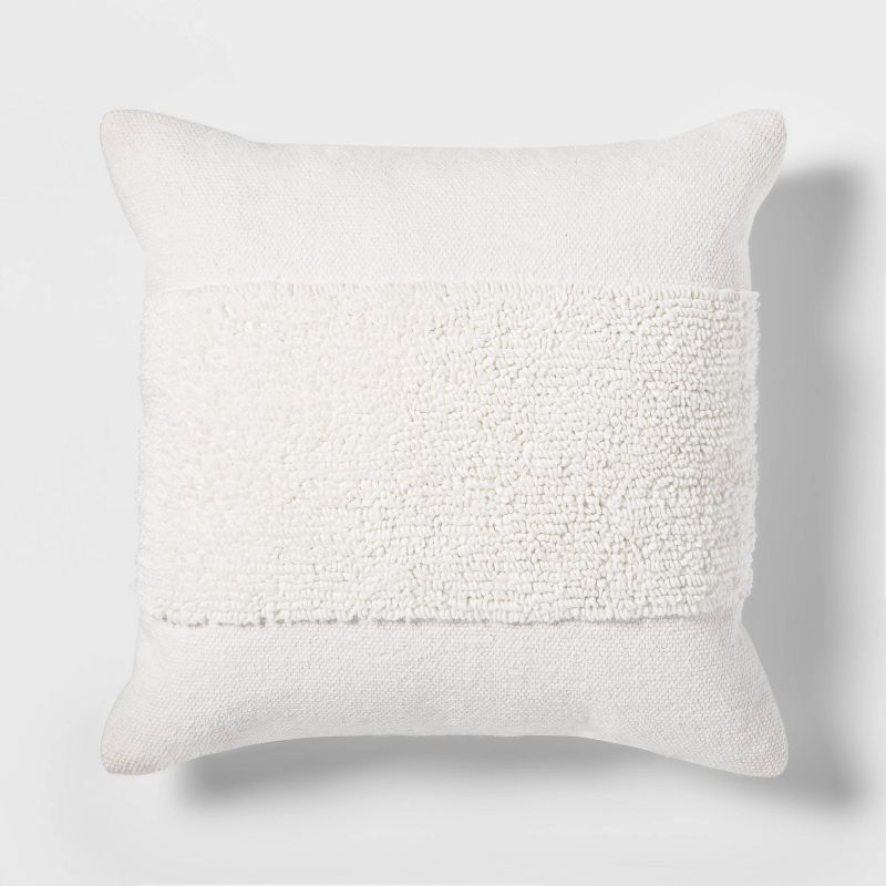 Modern Tufted Square Throw Pillow - Threshold™, 1 of 12