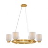 Savoy House Isla Blanca 6 - Light Chandelier in  Warm Brass - 3 of 4