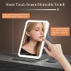 FUNTOUCH Rechargeable Travel Makeup Vanity Mirror with PU Leather Cover with 3 Color Lighting and Touch Sensor Dimmable, Portable for travel - 4 of 4
