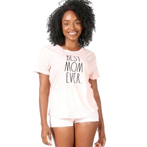 RAE DUNN - Women's Short Sleeve Shirttail Hem T-Shirt - 1 of 4