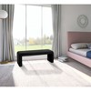 Meridian Furniture,Minimalist Velvet Bench - 2 of 4