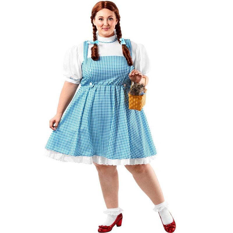 Rubie's Women's Plus Size The Wizard of Oz Dorothy Costume, 4 of 7