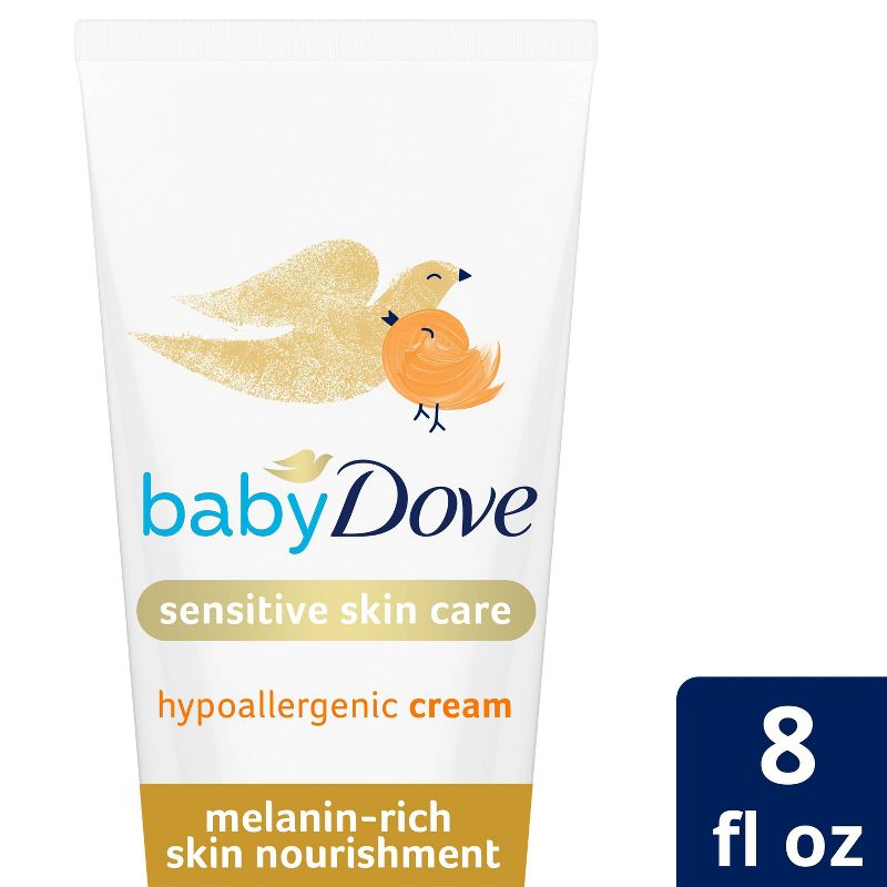 Baby Dove Melanin-Rich Skin Nourishment Sensitive Skin Care Hypoallergenic Cream - 8 fl oz, 1 of 13