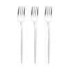 Smarty Had A Party Silver Moderno Plastic Dessert Forks - 240 pcs - 2 of 4