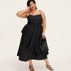Women's Tiered Ruffle Midi Tank Dress -  kate spade new york x Target Black - 3 of 4