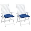 vidaXL Pallet Cushion Set of 2 Blue Oxford fabric (100% polyester) - 4 of 4