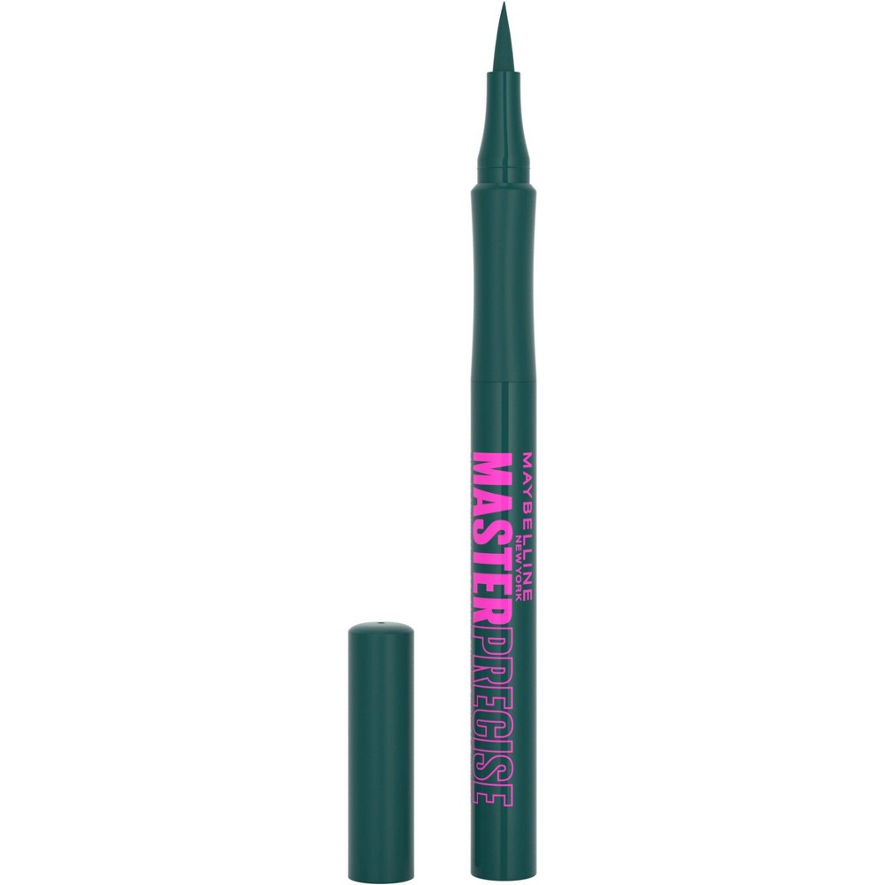 Photos - Eye / Eyebrow Pencil Maybelline Master Precise All Day Liquid Eyeliner - 112 Emerald Green - 0.034fl oz 