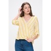 WEST K Women's Alexa Surplice V-Neck Rolltab Blouse - 3 of 4