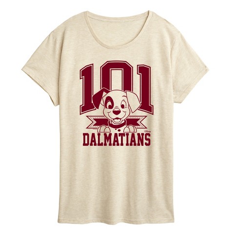 Women s 101 Dalmatians Collegiate Logo Short Sleeve Graphic T shirt Target