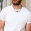 EVERLY JEWELRY |Sterling Silver 7-7.5mm Cultured Freshwater Pearl Men's Necklace with Large Lobster Clasp  - 19 in. + 2 in extender - 4 of 4