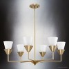 Urban Ambiance Luxury Posh Indoor Chandelier,  11-1/4''H x 30"W x 30''D,  Soft Gold Finish, UHP5041 - 3 of 4