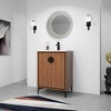 Single Sink Bathroom Vanity, With 2 Soft Closing Doors, Bathroom Vanity With Top Sink, Modern Bathroom Storage Cabinet For Home Bathroom Decoration - 2 of 4