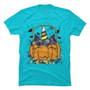 Men's Design By Humans Halloween Unicorn By Desdymona T-Shirt - 1 of 2