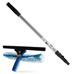 Bison Life 14" Professional Window Glass Cleaning Squeegee Combo with 24-in Handle - 1 of 4