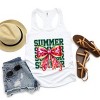Simply Sage Market Coquette Watermelon Bow Summer Chart Racerback Tank - 3 of 4