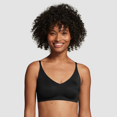 Moving Comfort Sport Bra Medium Black Wire Free 34C 34D 36C V-Neck Racerback