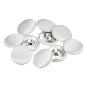 Unique Bargains Blouses Sweater Round Aluminum Cotton Fabric Cloth Covered Buttons 10 Pcs - 1 of 4