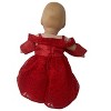 Doll Clothes Superstore Handmade Red Princess Dress Fits 14-15 Inch Baby Dolls - 4 of 4