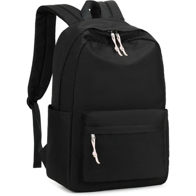 Attop Teen Girls School Backpack Women Laptop Backpack College Book Bag Middle School Travel Work Commuter Backpack (Black)