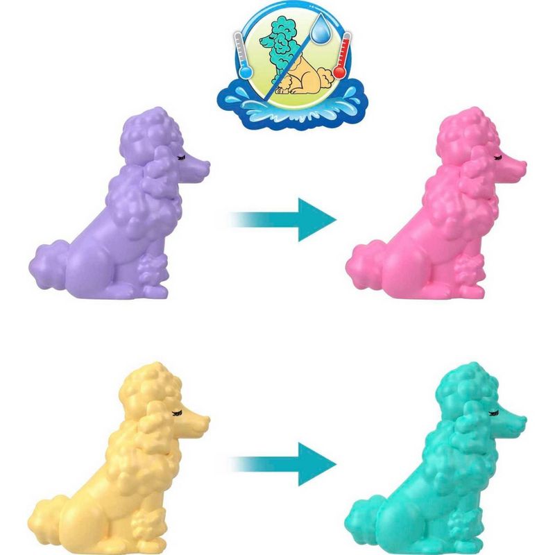 Polly Pocket Groom &#38; Glam Poodle Compact Playset, 5 of 8