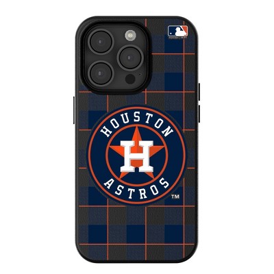 Keyscaper MLB American League Teams Plaid MagSafe Compatible Cell Phone Case for Apple iPhone