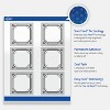 Avery Labels, 3" x 3", Silver-Metallic Black, Glossy, 60ct - 3 of 4